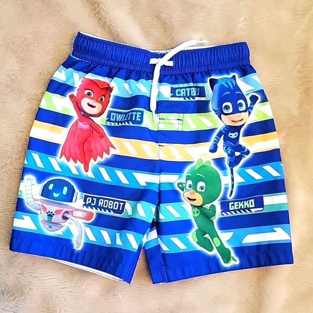 PJ MASKS SWIM TRUNKS, SIZE 2T